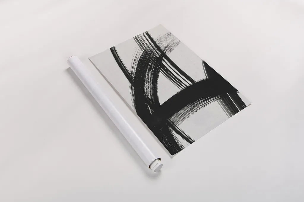 Spontaneous II Crop by Farida Zaman. shown as a rolled paper print. Available as archival giclee rolled canvas, fine art paper, or poster print. SKU 47654h.