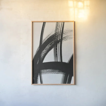 Spontaneous II Crop by Farida Zaman. shown as a paper print in a natural frame. Available as a archival giclee rolled canvas, fine art paper, or poster print. SKU 47654h.