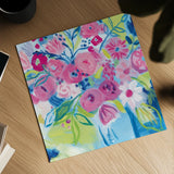 Spring Burst II by Farida Zaman. Shown as a detailed flat fine art print, highlighting archival giclee quality. Available as an archival giclee rolled canvas, fine art paper, or poster print. SKU 67196a.