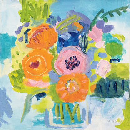 Summer Bouquet by Farida Zaman. SKU 32161a. Archival Giclee Fine art print for wall decor.