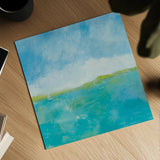 Sunny Day by Farida Zaman. Shown as a detailed flat fine art print, highlighting archival giclee quality. Available as an archival giclee rolled canvas, fine art paper, or poster print. SKU 46819a.