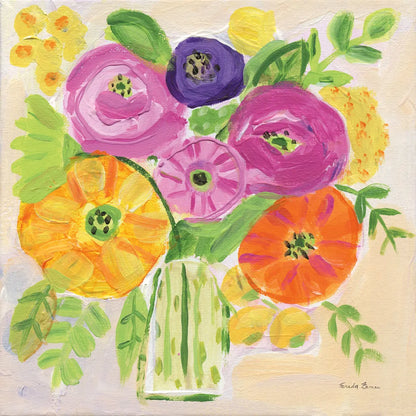 Sunny Day Bouquet by Farida Zaman. SKU 96321a. Archival Giclee Fine art print for wall decor.