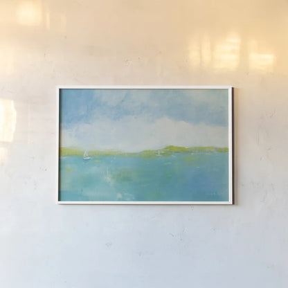 Sunny Day Crop by Farida Zaman. shown as a paper print in a white frame. Available as a archival giclee rolled canvas, fine art paper, or poster print. SKU 46819i.