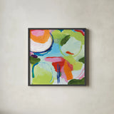Tango by Farida Zaman. Shown in a sleek black glass frame for a contemporary gallery look. Available as an archival giclee rolled canvas, fine art paper, or poster print. SKU 98750a.