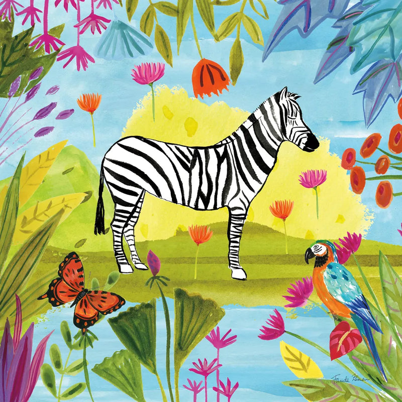 The Big Jungle III by Farida Zaman. SKU 39844a. Archival Giclee Fine art print for wall decor.
