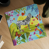 The Big Jungle III by Farida Zaman. Shown as a detailed flat fine art print, highlighting archival giclee quality. Available as an archival giclee rolled canvas, fine art paper, or poster print. SKU 39844a.
