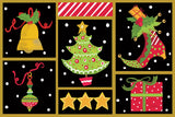 The Night Before Christmas I by Farida Zaman. SKU 33042i. Archival Giclee Fine art print for wall decor.