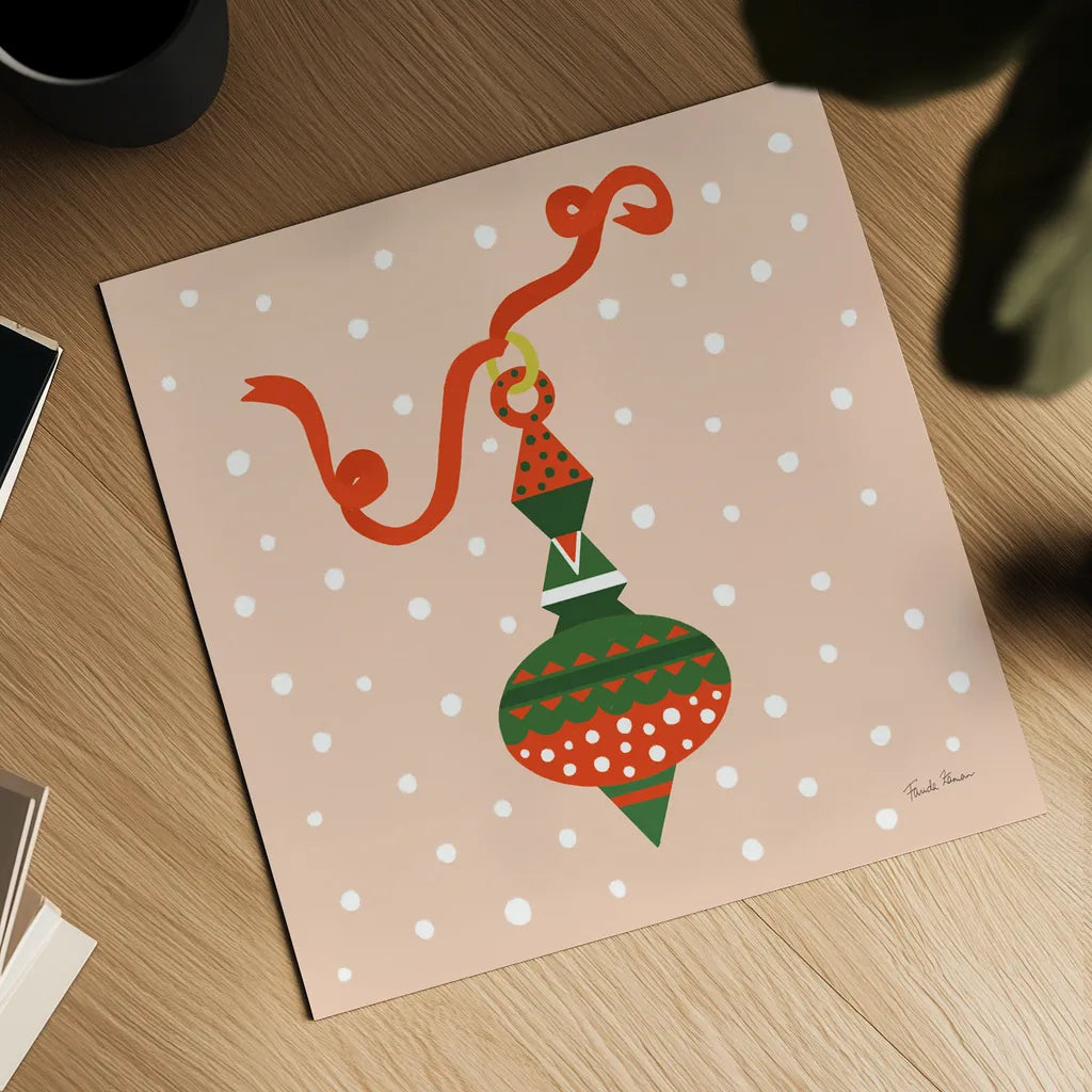 The Night Before Christmas II Bright by Farida Zaman. Shown as a detailed flat fine art print, highlighting archival giclee quality. Available as an archival giclee rolled canvas, fine art paper, or poster print. SKU 76182a.