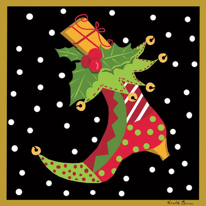 The Night Before Christmas III by Farida Zaman. SKU 33044a. Archival Giclee Fine art print for wall decor.