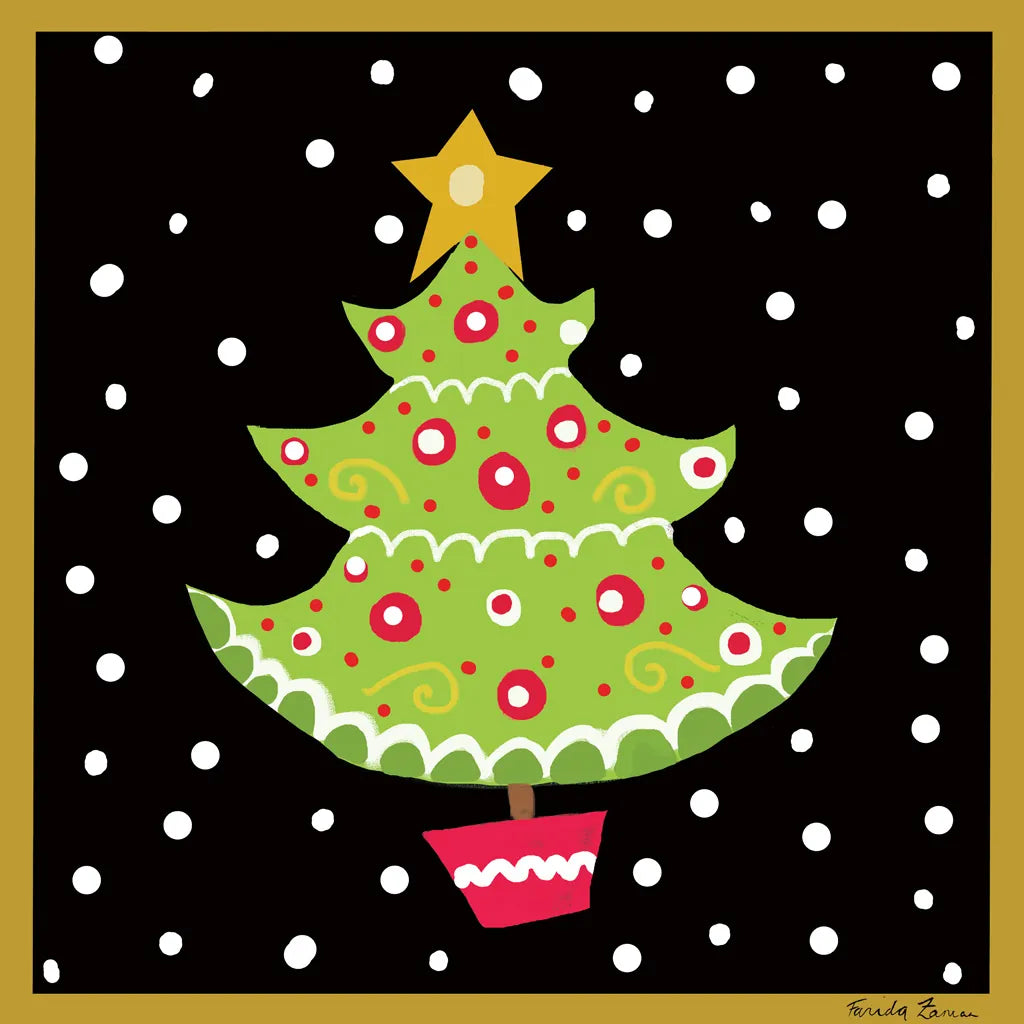 The Night Before Christmas IV by Farida Zaman. SKU 33045a. Archival Giclee Fine art print for wall decor.