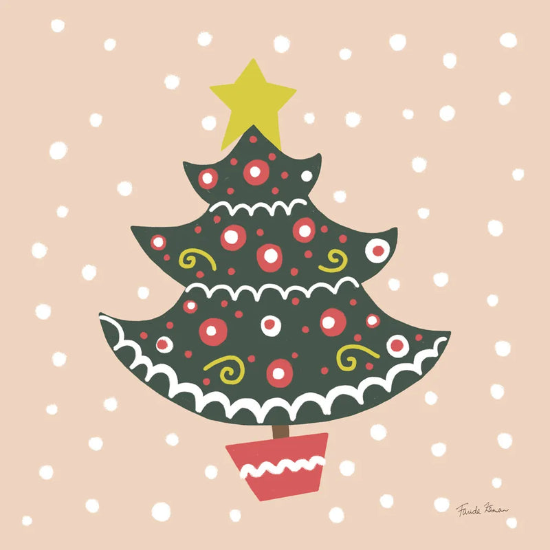 The Night Before Christmas IV Bright by Farida Zaman. SKU 76184a. Archival Giclee Fine art print for wall decor.