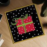 The Night Before Christmas V by Farida Zaman. Shown as a detailed flat fine art print, highlighting archival giclee quality. Available as an archival giclee rolled canvas, fine art paper, or poster print. SKU 33046a.