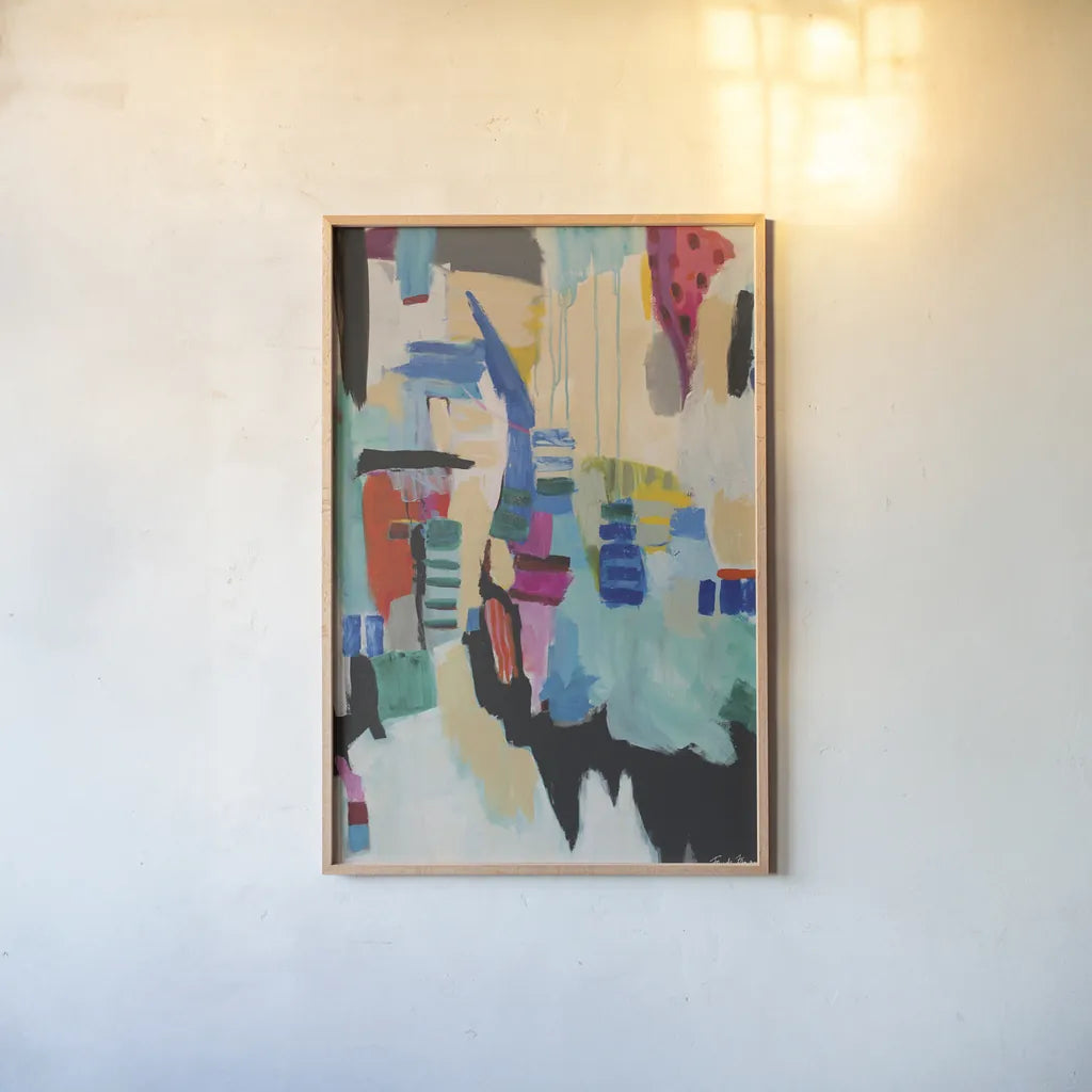 Time Capsule by Farida Zaman. shown as a paper print in a natural frame. Available as a archival giclee rolled canvas, fine art paper, or poster print. SKU 38694h.