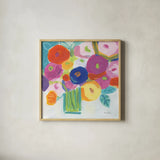To My Love by Farida Zaman. Shown in a natural wood glass frame for a timeless modern aesthetic. Available as an archival giclee rolled canvas, fine art paper, or poster print. SKU 96322a.