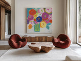 To My Love by Farida Zaman. Shown as extra-large giant wall art in a modern living room. Available as an archival giclee rolled canvas, fine art paper, or poster print. SKU 96322a.