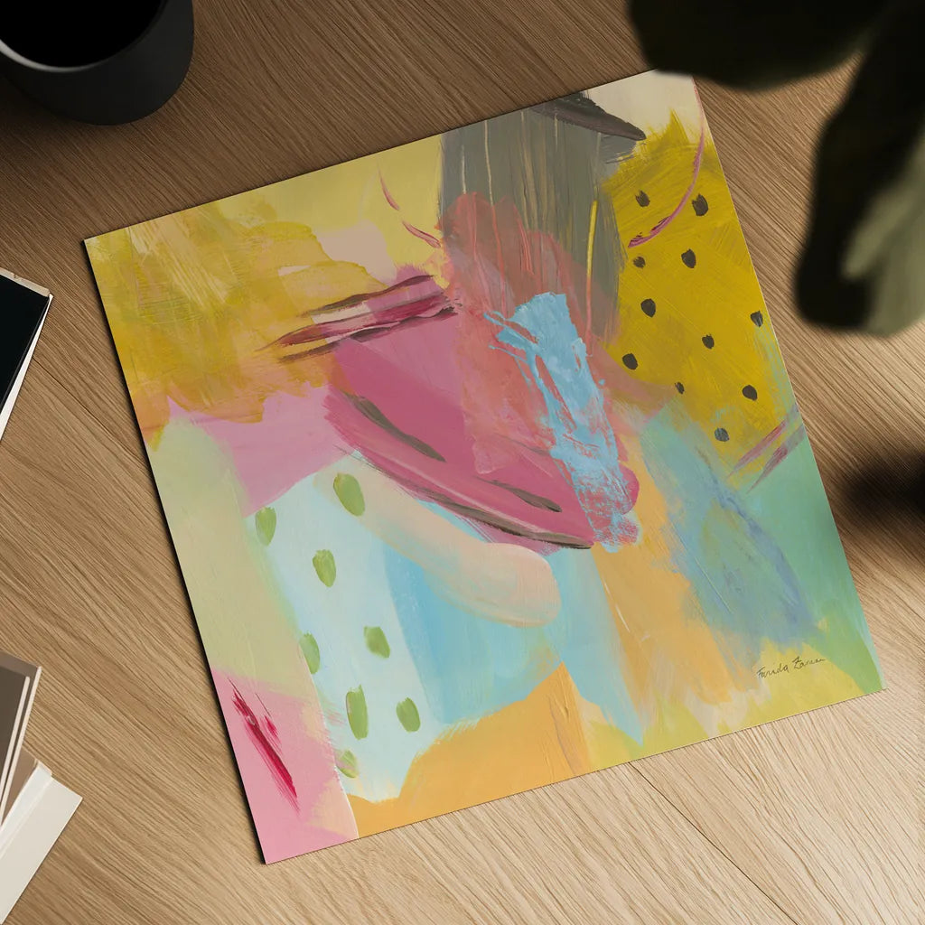 Transition I by Farida Zaman. Shown as a detailed flat fine art print, highlighting archival giclee quality. Available as an archival giclee rolled canvas, fine art paper, or poster print. SKU 52735a.