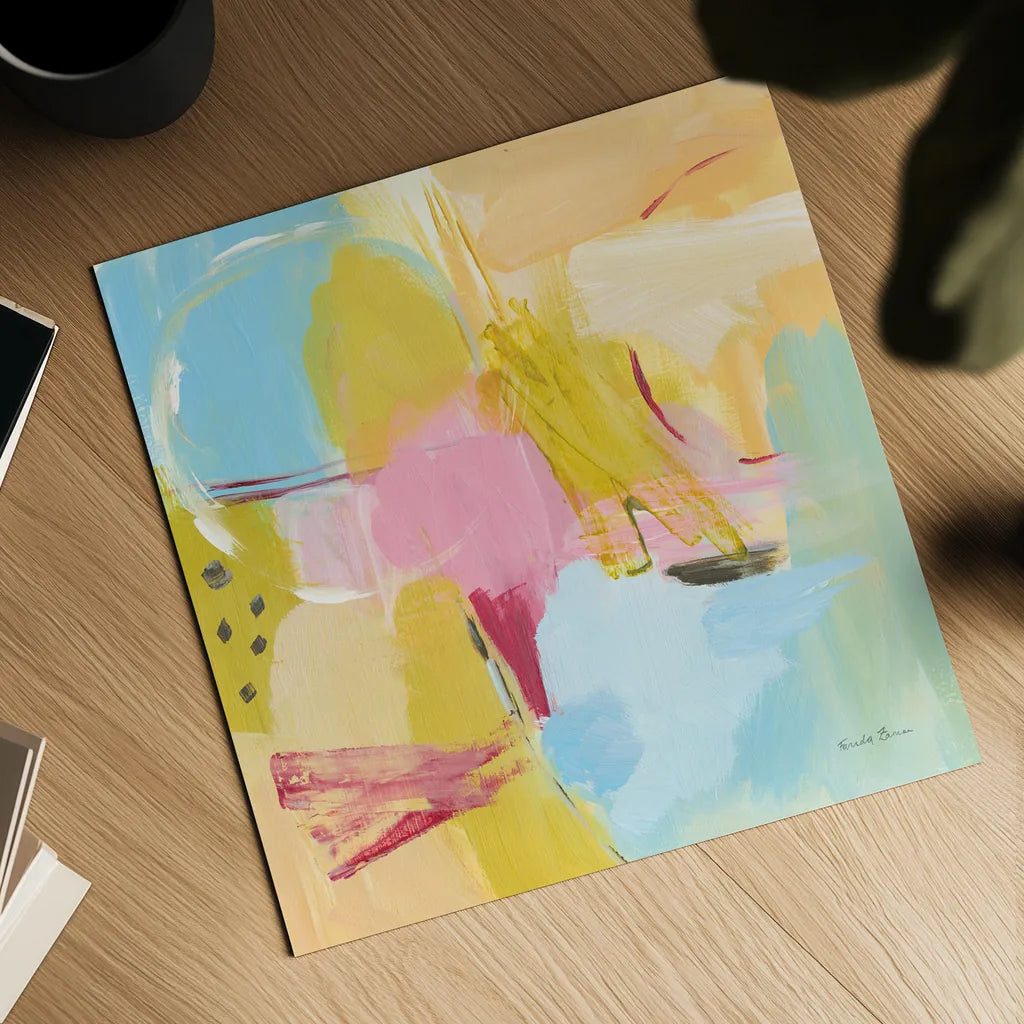 Transition II by Farida Zaman. Shown as a detailed flat fine art print, highlighting archival giclee quality. Available as an archival giclee rolled canvas, fine art paper, or poster print. SKU 52736a.