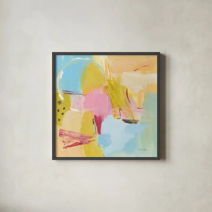 Transition II by Farida Zaman. Shown in a sleek black glass frame for a contemporary gallery look. Available as an archival giclee rolled canvas, fine art paper, or poster print. SKU 52736a.