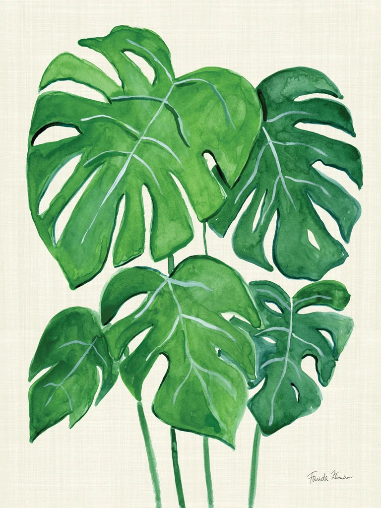 Tropical Leaves I by Farida Zaman
