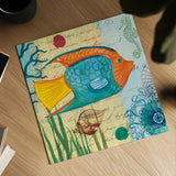 Tropical Underwater I by Farida Zaman. Shown as a detailed flat fine art print, highlighting archival giclee quality. Available as an archival giclee rolled canvas, fine art paper, or poster print. SKU 37584a.