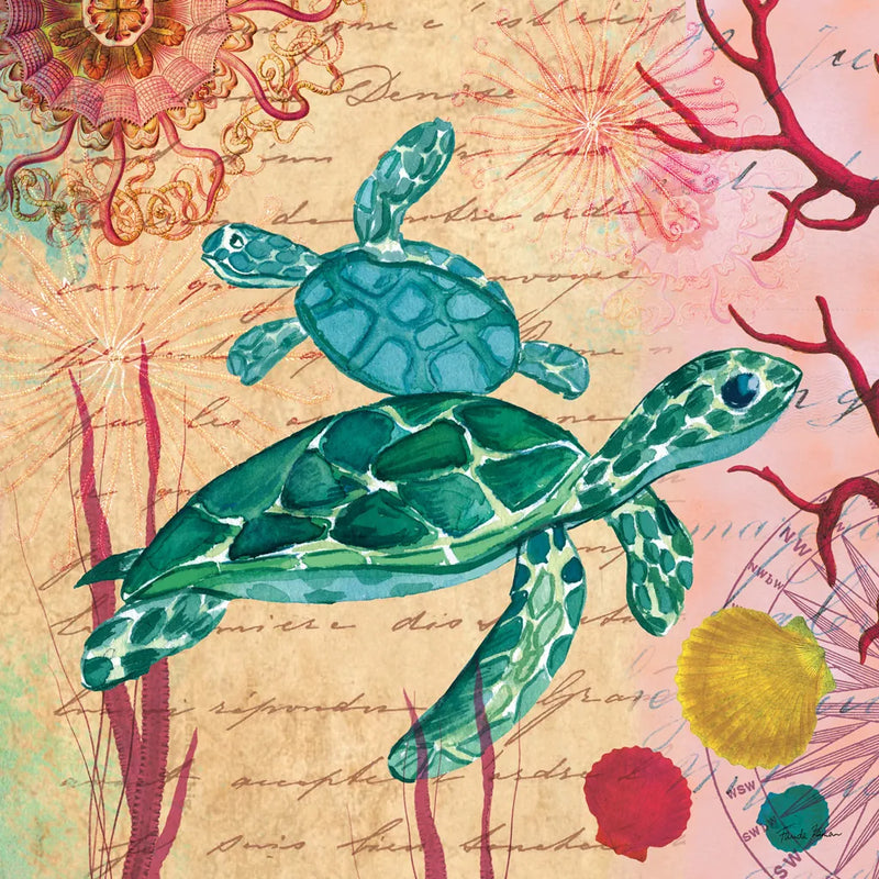 Tropical Underwater IV by Farida Zaman. SKU 37587a. Archival Giclee Fine art print for wall decor.