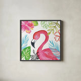Tropicana IV by Farida Zaman. Shown in a sleek black glass frame for a contemporary gallery look. Available as an archival giclee rolled canvas, fine art paper, or poster print. SKU 35963a.
