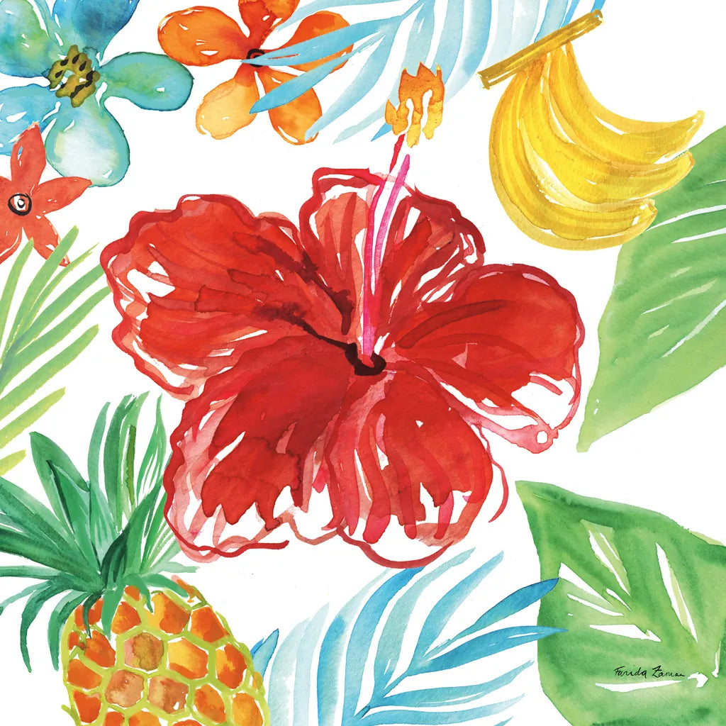 Tropicana V by Farida Zaman. SKU 35964a. Archival Giclee Fine art print for wall decor.