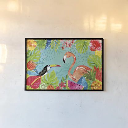 Tutti Frutti III by Farida Zaman. shown as a paper print in a black flame. Available as a archival giclee rolled canvas, fine art paper, or poster print. SKU 52028i.