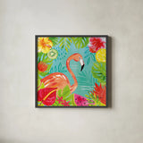 Tutti Frutti IV by Farida Zaman. Shown in a sleek black glass frame for a contemporary gallery look. Available as an archival giclee rolled canvas, fine art paper, or poster print. SKU 52029a.