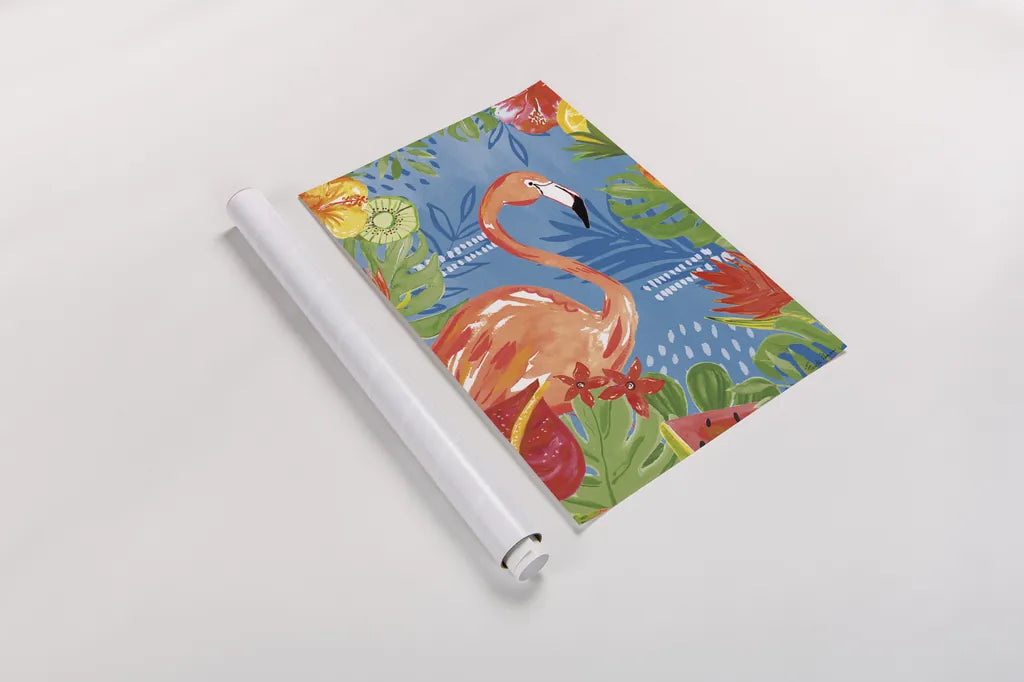 Tutti Frutti IV v2 by Farida Zaman. shown as a rolled paper print. Available as archival giclee rolled canvas, fine art paper, or poster print. SKU 54243h.