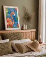Tutti Frutti IV v2 by Farida Zaman. shown as a paper print in a natural frame. Available as a archival giclee rolled canvas, fine art paper, or poster print. SKU 54243h.