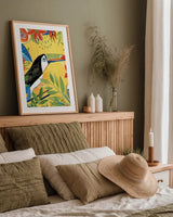 Tutti Frutti VI v2 by Farida Zaman. shown as a paper print in a natural frame. Available as a archival giclee rolled canvas, fine art paper, or poster print. SKU 54244h.
