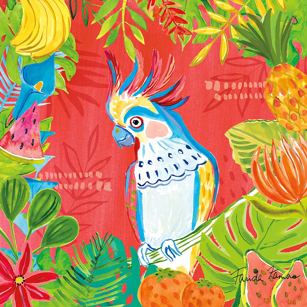 Tutti Frutti VII by Farida Zaman. SKU 52032a. Archival Giclee Fine art print for wall decor.