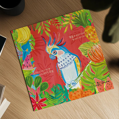 Tutti Frutti VII by Farida Zaman. Shown as a detailed flat fine art print, highlighting archival giclee quality. Available as an archival giclee rolled canvas, fine art paper, or poster print. SKU 52032a.