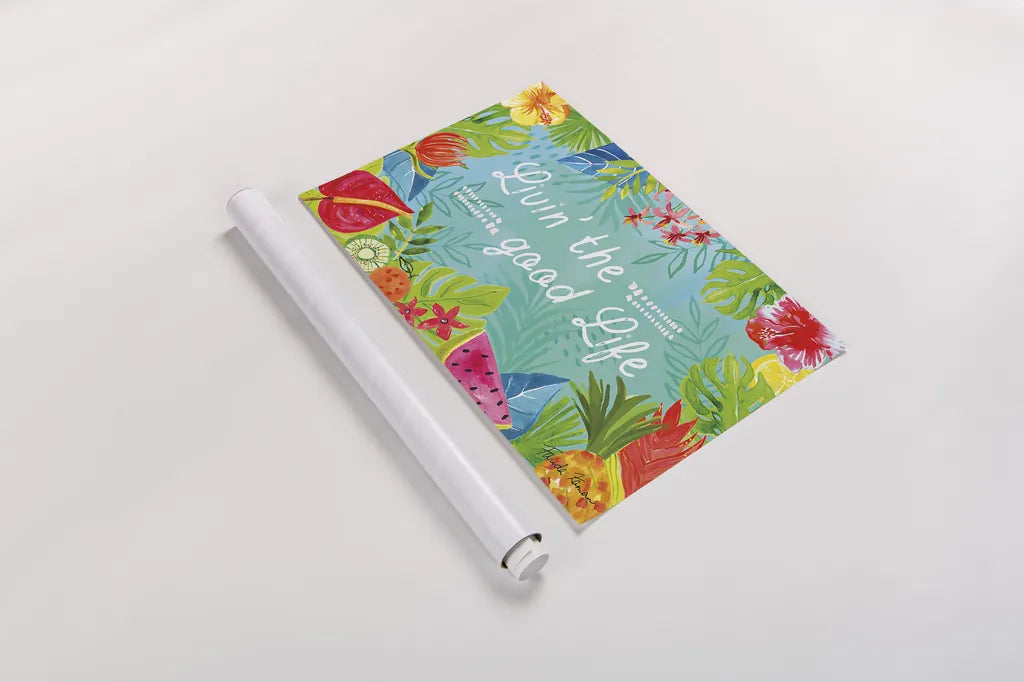 Tutti Frutti VIII by Farida Zaman. shown as a rolled paper print. Available as archival giclee rolled canvas, fine art paper, or poster print. SKU 52033i.