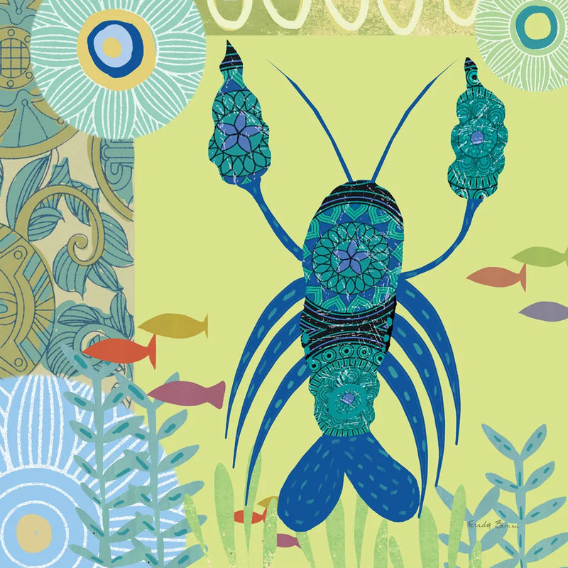 Underwater World I by Farida Zaman. SKU 33254a. Archival Giclee Fine art print for wall decor.