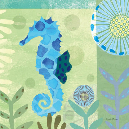 Underwater World III by Farida Zaman. SKU 33256a. Archival Giclee Fine art print for wall decor.