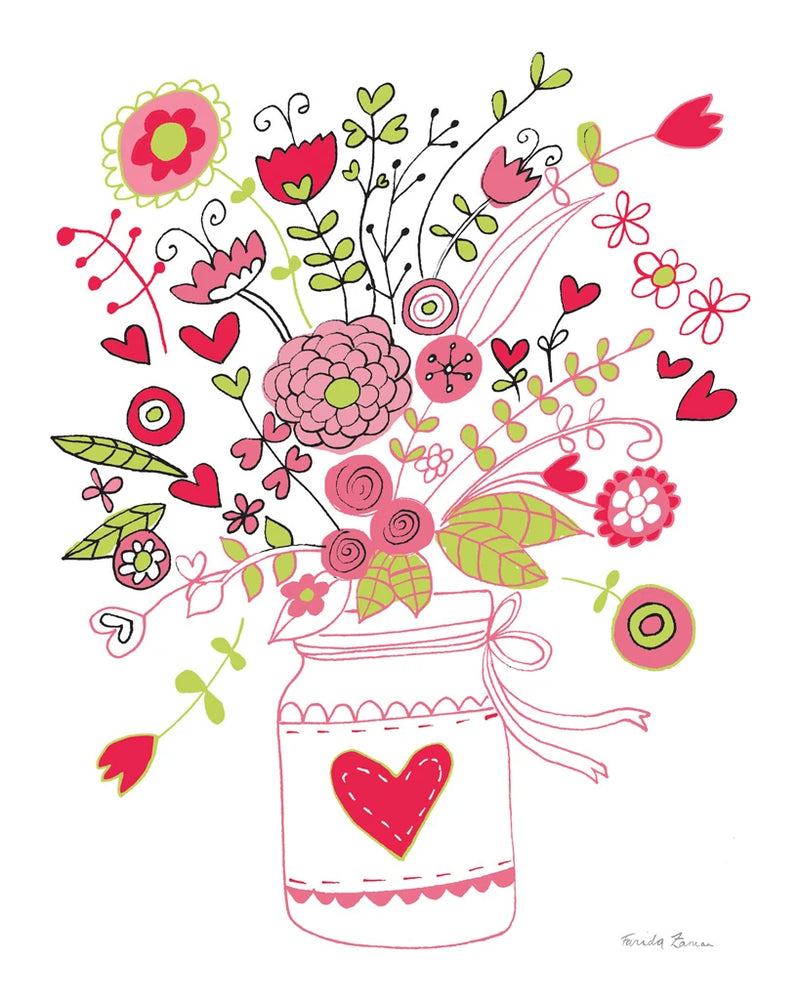 Valentines Flowers I by Farida Zaman