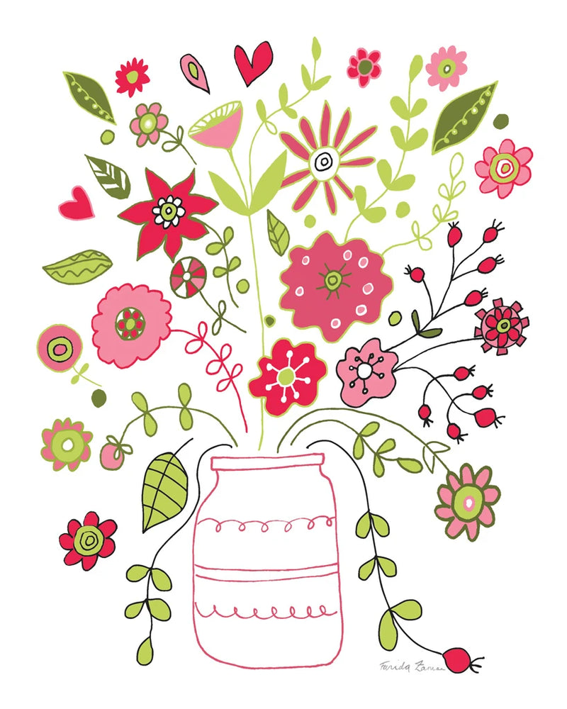 Valentines Flowers II by Farida Zaman
