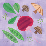 Veggie Time III by Farida Zaman. SKU 33263a. Archival Giclee Fine art print for wall decor.