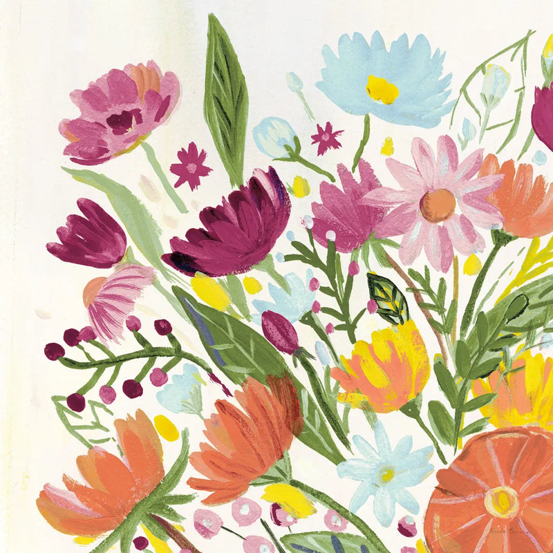 Vintage Floral I v2 by Farida Zaman. SKU 42908a. Archival Giclee Fine art print for wall decor.