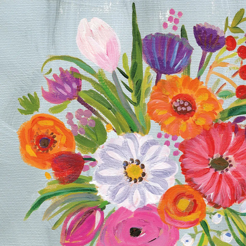 Vintage Floral IV Flipped by Farida Zaman. SKU 42962a. Archival Giclee Fine art print for wall decor.