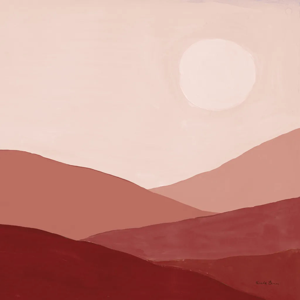 Warm Desert Landscape I by Farida Zaman. SKU 74761a. Archival Giclee Fine art print for wall decor.