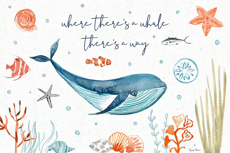 Whale Tale III by Farida Zaman. SKU 48994i. Archival Giclee Fine art print for wall decor.