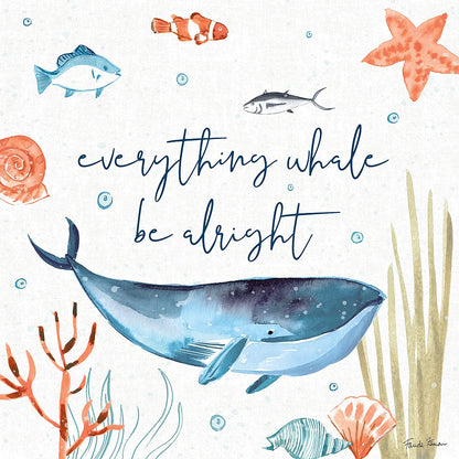 Whale Tale IV by Farida Zaman. SKU 48995a. Archival Giclee Fine art print for wall decor.