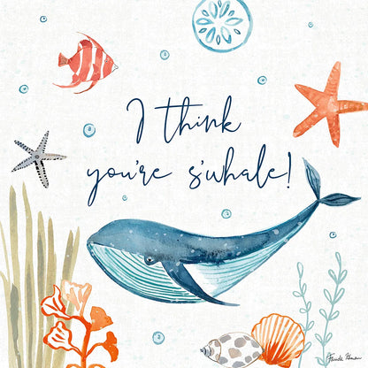 Whale Tale V by Farida Zaman. SKU 48996a. Archival Giclee Fine art print for wall decor.