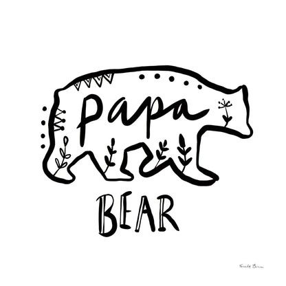 Woodland Bear II by Farida Zaman. SKU 82617a. Archival Giclee Fine art print for wall decor.