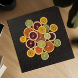 Citrus Drama II Crop by Felicity Bradley. Shown as a detailed flat fine art print, highlighting archival giclee quality. Available as an archival giclee rolled canvas, fine art paper, or poster print. SKU 45713a.