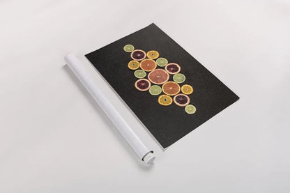 Citrus Drama III by Felicity Bradley. shown as a rolled paper print. Available as archival giclee rolled canvas, fine art paper, or poster print. SKU 45714i.