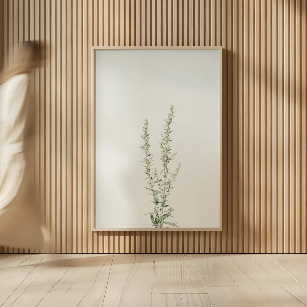 Simple Stems IV by Felicity Bradley. shown as over sized large wall art. Available as an archival giclee rolled canvas, fine art paper, or poster print. SKU 48472h.